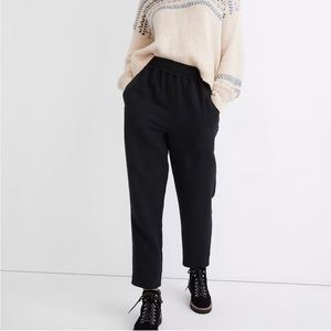Madewell Waffleback Pull-On High-Rise Tapered Pants
